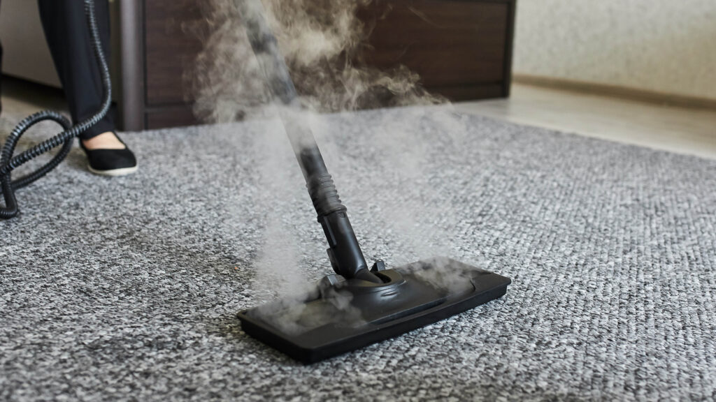 carpet with visible ripples after steam cleaning