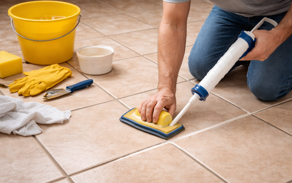 Cracked Tiles and Damaged Grout