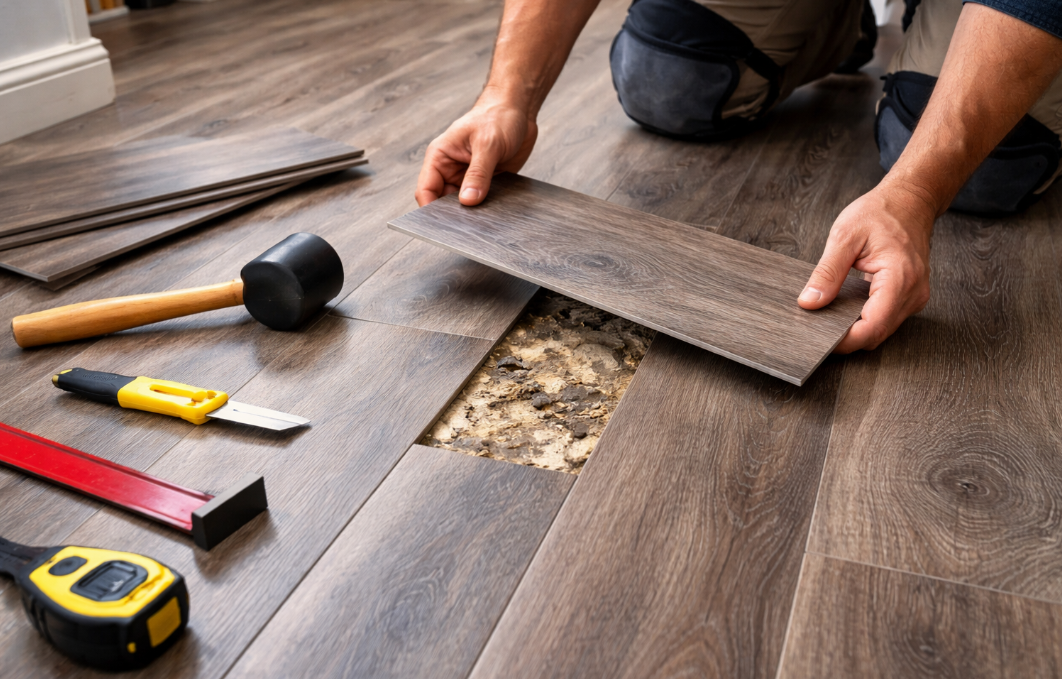 Vinyl Plank Flooring Repair in O’Fallon