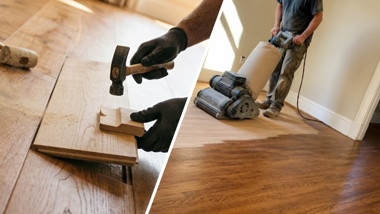 Hardwood Floor Repair and Refinishing in St. Charles